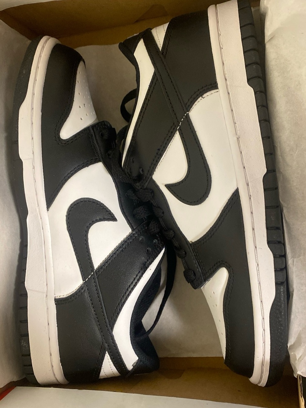 Nike Dunk Low Panda Black White GS Size 6Y New With Box